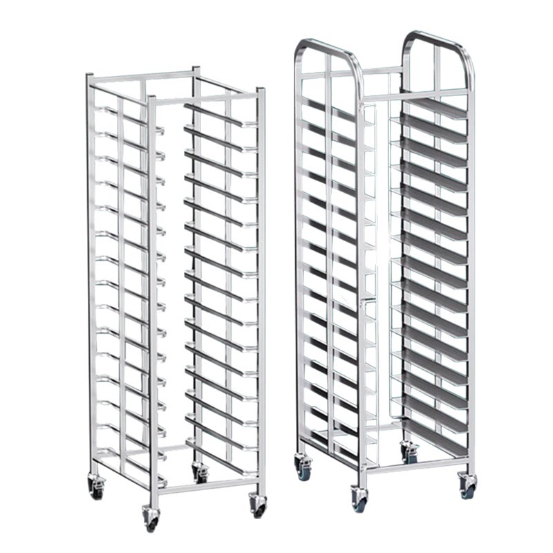 Rejilla para hornear de acero inoxidable de 15 niveles, rejilla para bandejas cuadradas con arco superior, rejilla comercial para hornear y enfriar pan y pasteles. image 6
