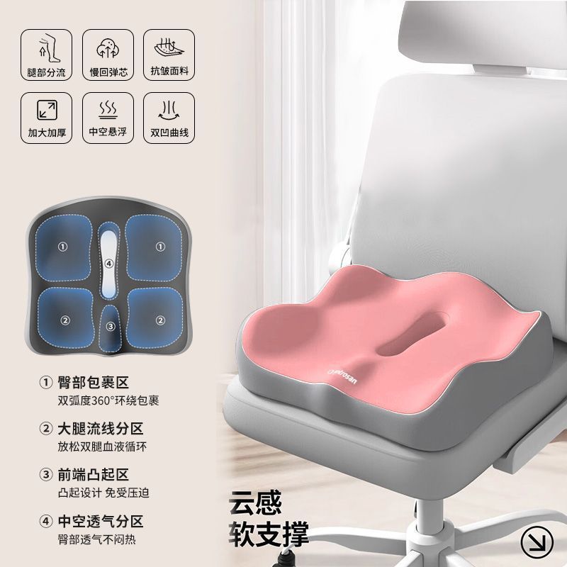 Three-dimensional hip protection-butterfly wing hug [pink] cushion