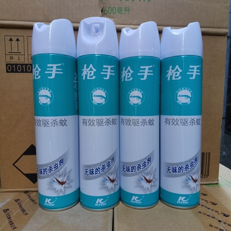 Gunslinger Insecticidal Aerosol 600ml Odorless Insecticidal Spray Household Fly Cockroach Mosquito Repellent Indoor Wholesale