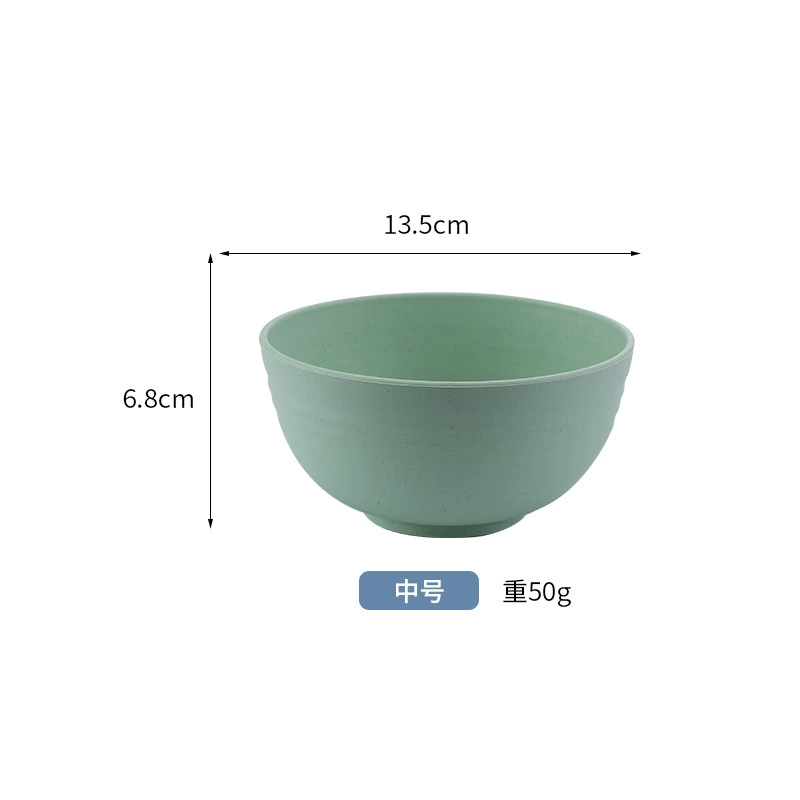 Children's Tableware Set, Wheat Straw Fiber, 6-Piece Fall-Proof Dinnerware for Home