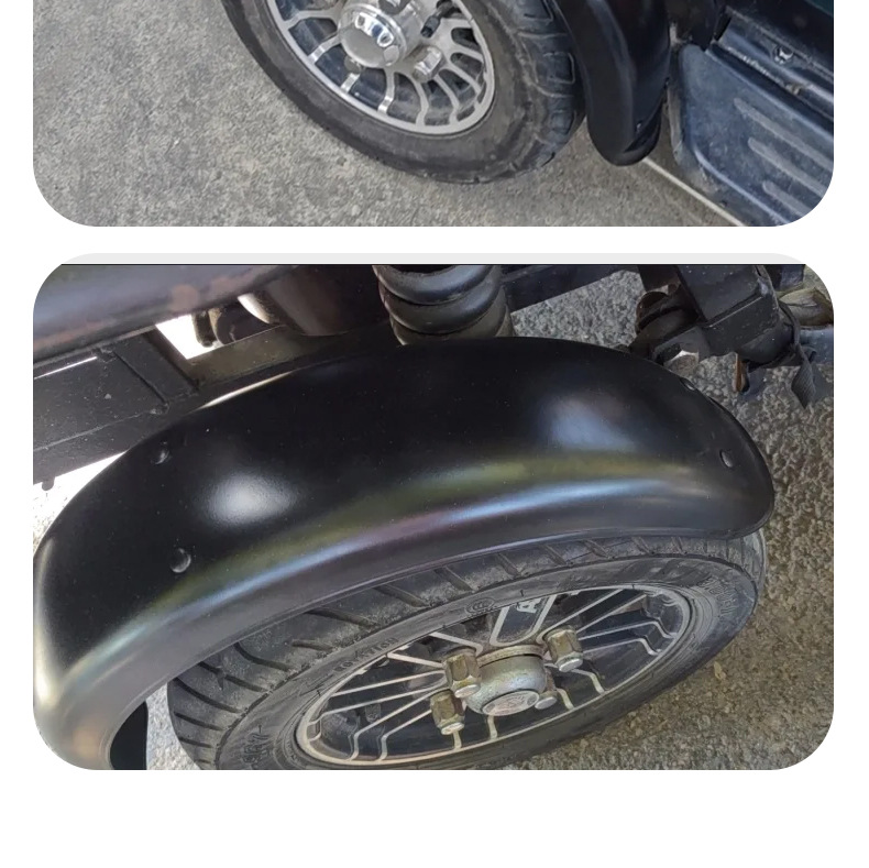 Leisure Tricycle 8inch Tire Mudguard Waterproof Fender Mobility Scooter Painted Iron Mudguard Rear Wheel Accessories