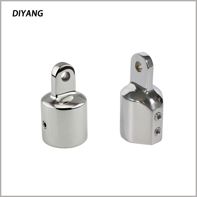 不锈钢316滑帽游艇遮阳蓬配件船用五金遮阳棚伞连接固定件支架