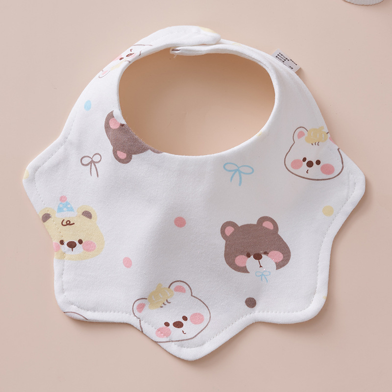 모자곰 [큰 꽃잎 턱받이]