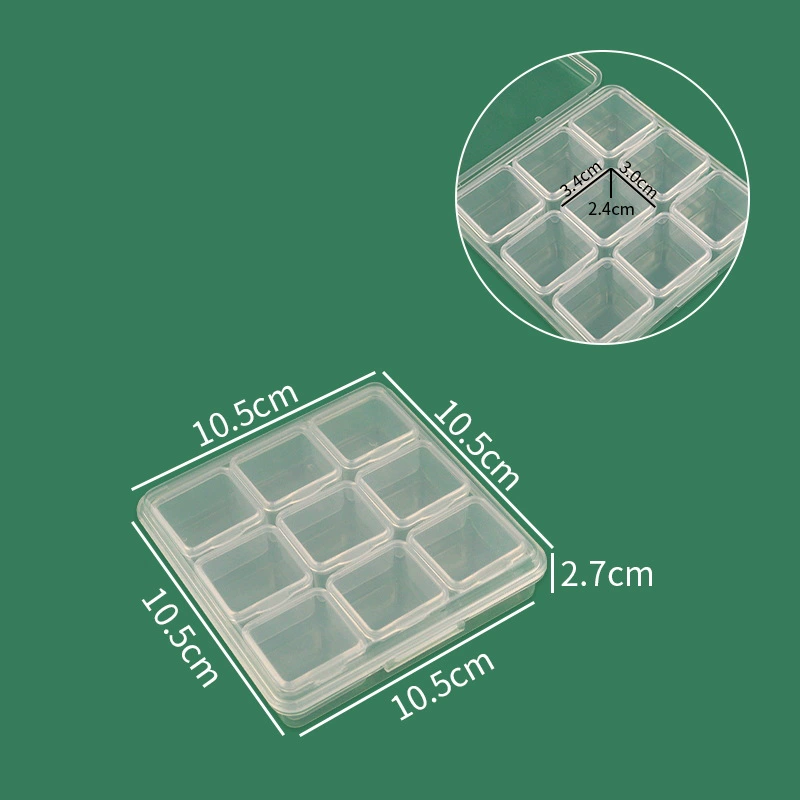 Transparent handheld accessory, diamond storage box, manicure tools set for manicure, beads with beads