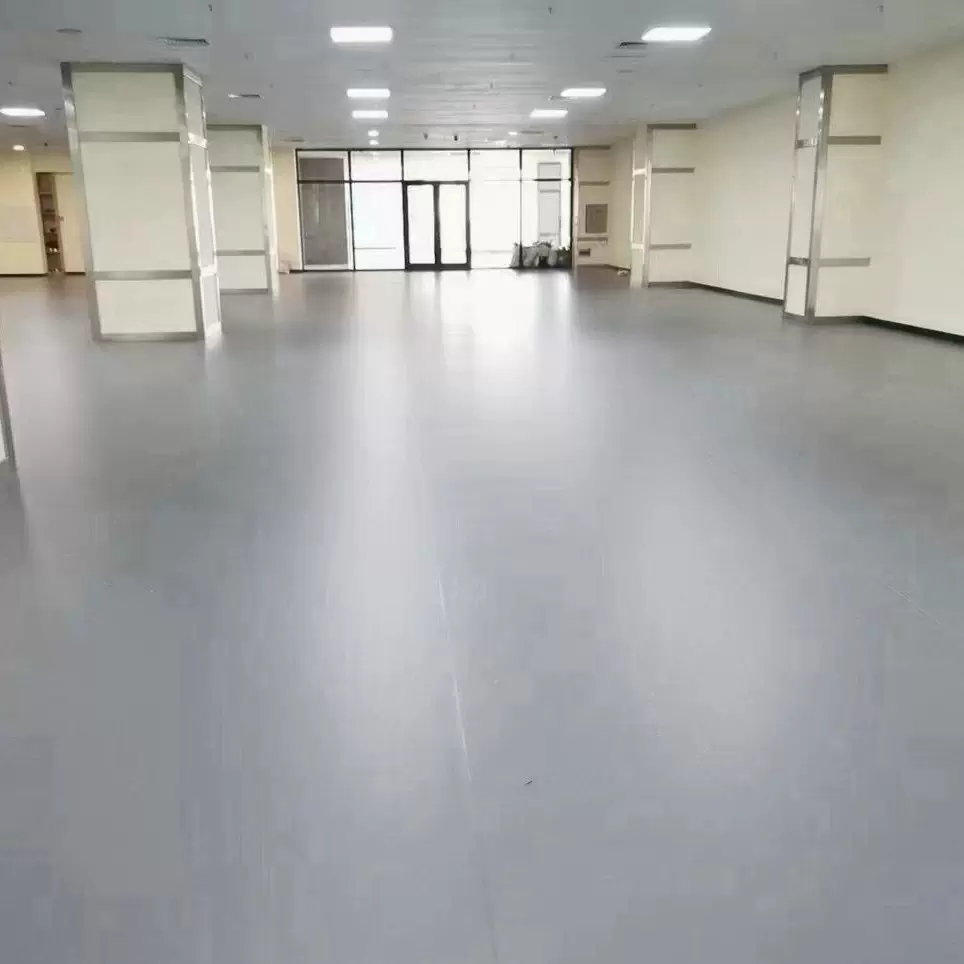 厂家直销纯色pvc商用地板工厂车间地胶耐磨防滑医院学校工业地胶