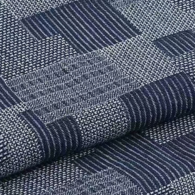 Non-Elastic Jacquard Denim 10-Count Twill Pattern Washed Plaid Denim Fabric Trendy Retro Patchwork Color Matching Non-Elastic Jacquard Denim 10-Count Twill Pattern Washed Plaid Denim Fabric Trendy Retro Patchwork Color Matching