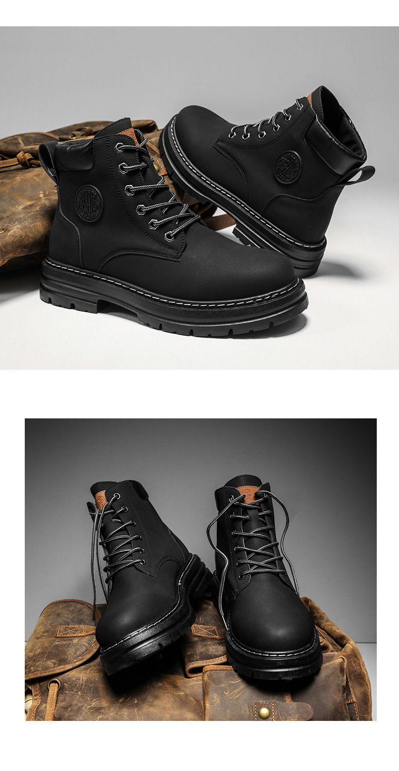 Neue High-Top-Herrenschuhe Mode Herrenmode Herrenschuhe Wüstenwerkzeug Flutstiefel Männer große gelbe Stiefel_voghion.com