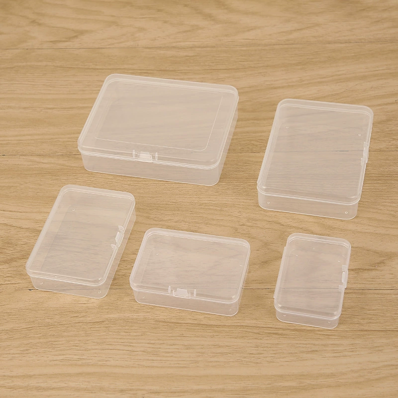 Прямоугольный прозрачный ящик для хранения с крышкой ПП кладет коробку в коробку Оптовой продажи коробки прозрачной пластмассы упаковывая не позднее 150 мм длинное