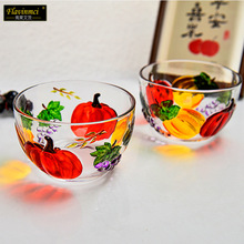 新款彩色玻璃果盘水果碗坚果碗冰淇淋雪糕碗甜品碗家用饭碗水果斗