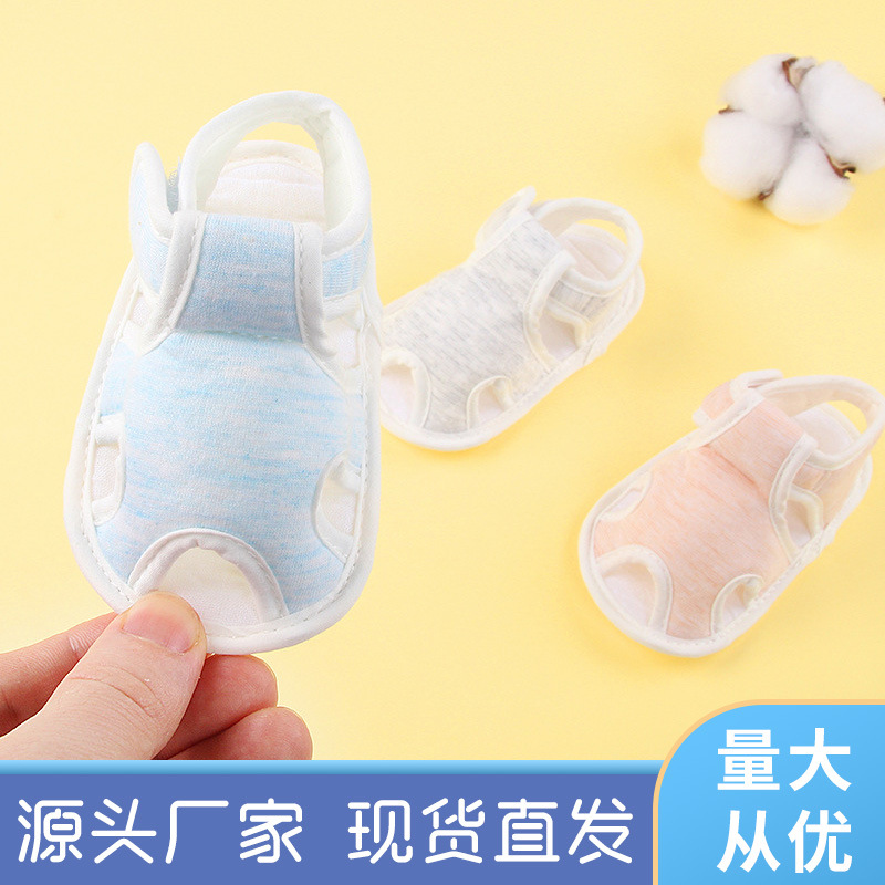 Soft toddler cloth shoes baby sandals baby toddler sandals summer step shoes baby shoes manufacturers wholesale