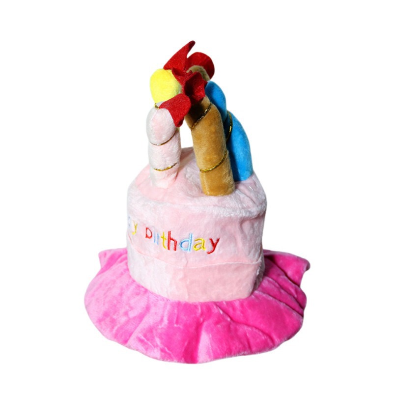 Sombreros de mascotas lindos vestidos de Navidad sombreros para gatos resistentes a los dientes de mordida transfronterizos sombreros de pastel de cumpleaños sombreros gatos
