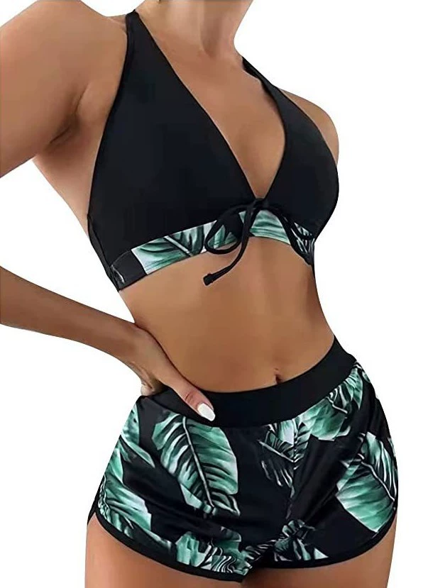 Раздельные шорты, купальник, 2023, европейский стиль, AliExpress