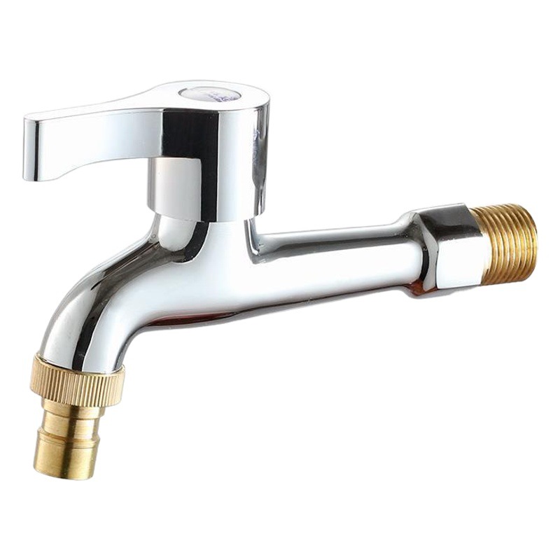 Copper Extended 4-Point Fully Automatic Washing Machine Special Faucet One in Two Out Double Out Washing Machine Faucet Household