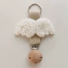 Apricot wooden white angel wings
