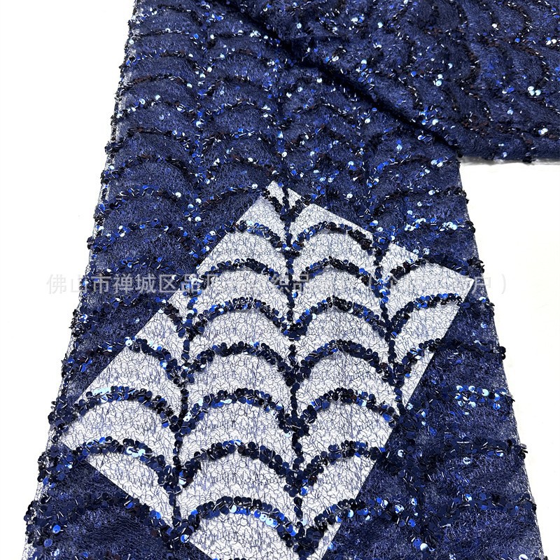 Hermosas piezas de tela de red de rasguño lujoso ligero vestido de fábrica de tela de baile al por mayor image 1