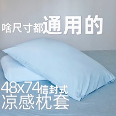 小冰皮凉感冰丝枕套内胆A类锦纶枕头套单个一对冷感枕巾枕芯套夏