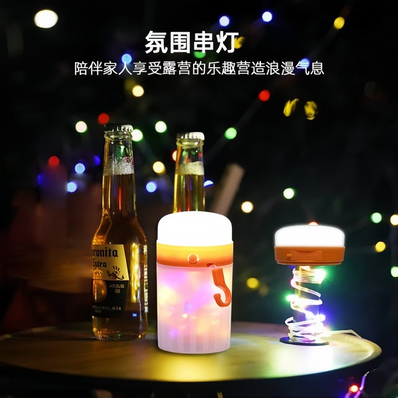 跨境新款led霓虹灯带充电宝户外氛围灯摆摊超长续航装饰灯圣诞灯|undefined