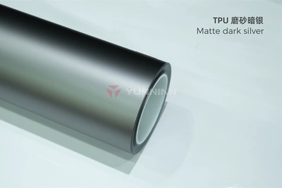 factory wholesale, cross-border direct sales, Auto Color Change Film - tpu-matte-dark-silver-matte-finish-15215m