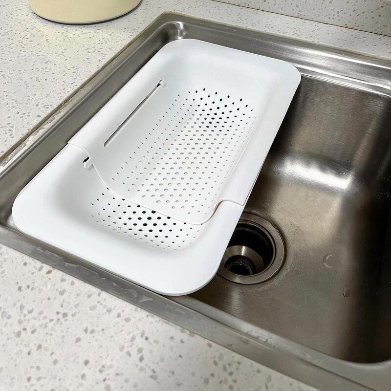 伸縮式キッチンシンク排水ラック多機能ホルダー蛇口洗面器ボウル皿皿収納棚|undefined