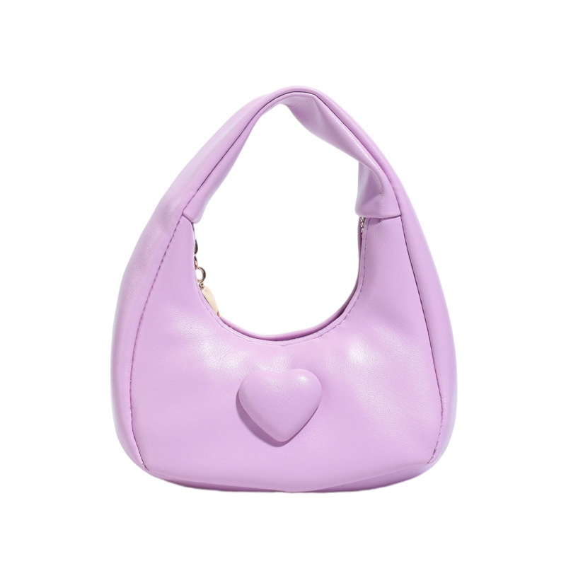 Bolso de amor de la princesa de aire exterior compacto mini bolso de cambio de moda de color sólido 2026 bolso de comercio exterior transfronterizo para niños