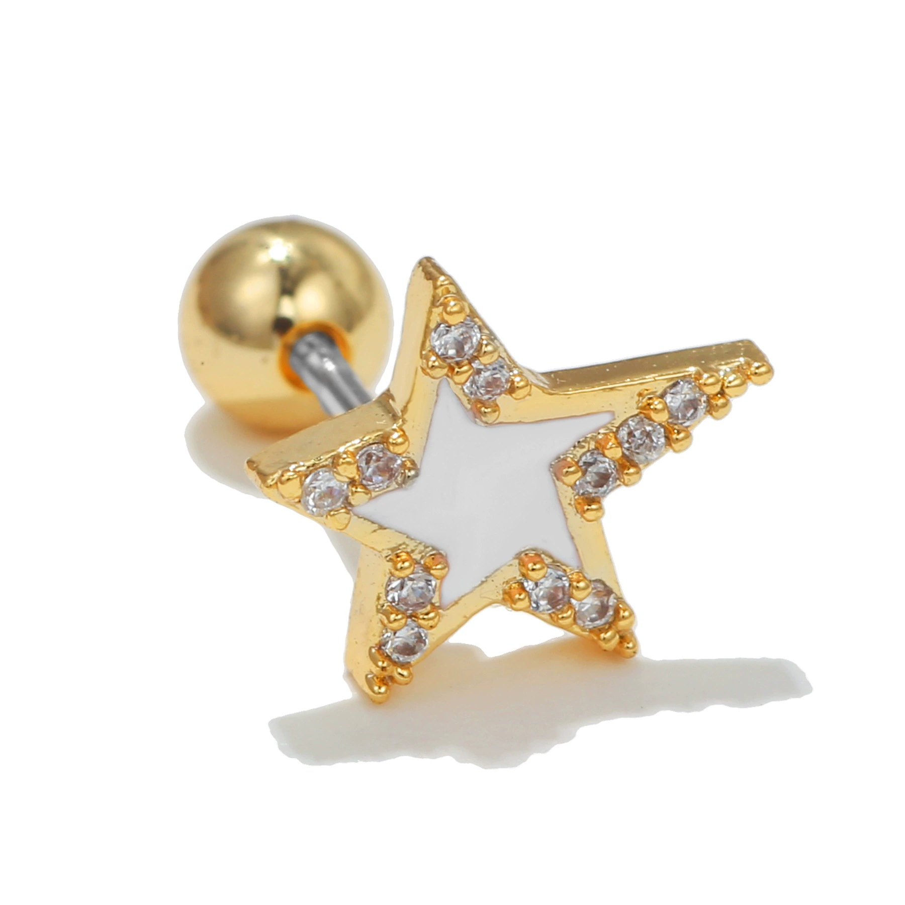Серебряные серьги, европейский стиль «light-luxury», простой элегантный дизайн, 4 × 3 × 1 см