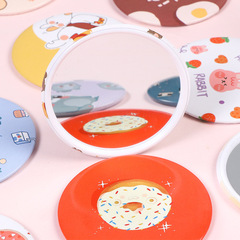 Cartoon small mirror, portable makeup mirror, portable mirror, Christmas event gifts, small gifts wholesale, logo can be added