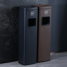 不锈钢立式大堂电梯口灭烟落地立式烟灰柱商用酒店垃圾桶烟灰桶