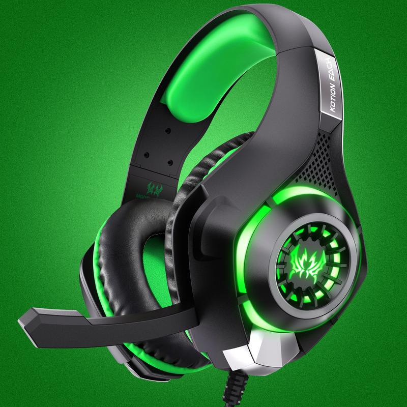Yinzhuo Gs400 Over-Ear Stereo Wired Luminous Computer Headphones Ps5 Ps4 E-Sports Gaming Headphones