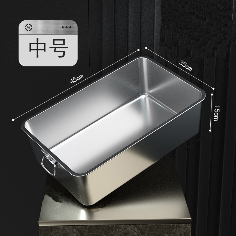 손잡이가 있는 고양이 배변 상자 [물 튀김 방지] 45*35*15(5kg 적용 가능) - 무료 스티커