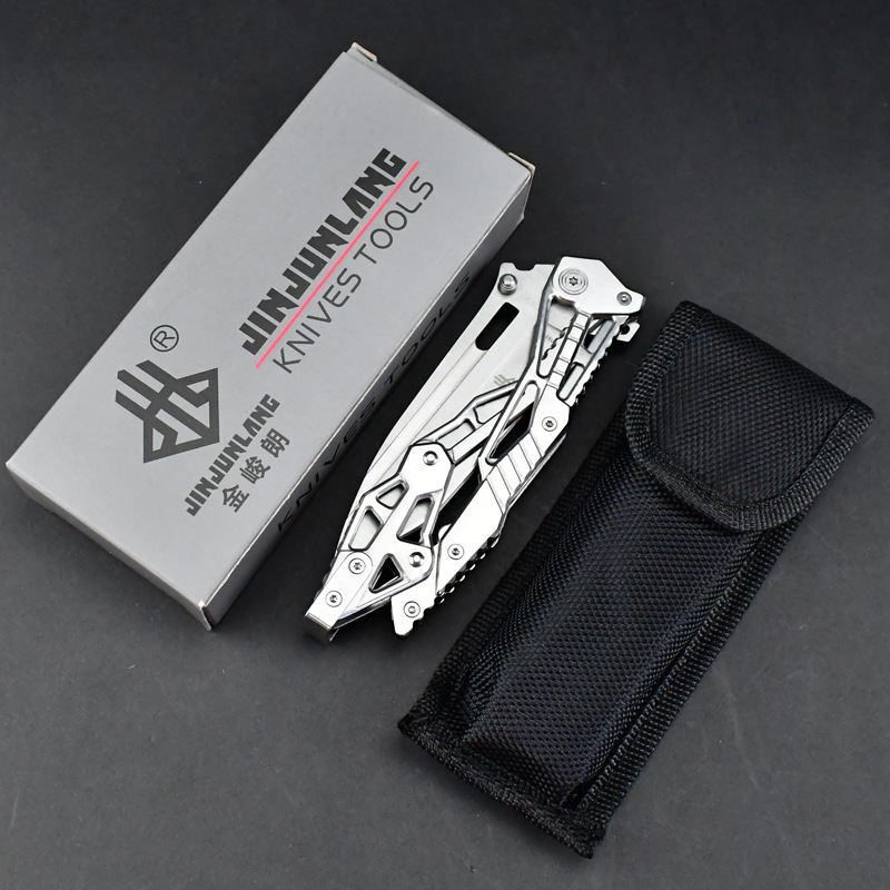 Cuchillo plegable mecánico que acampa cuchillo de bolsillo portátil cuchillo plegable al aire libre cuchillo de supervivencia autodefensa suministro directo de fábrica