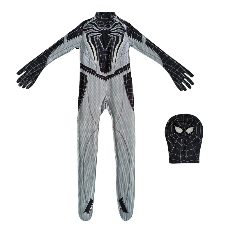 スチールスパイダーマンレオタードcos服远征子供アニメアダルト男性ハロウィーンコスプレ衣装|undefined