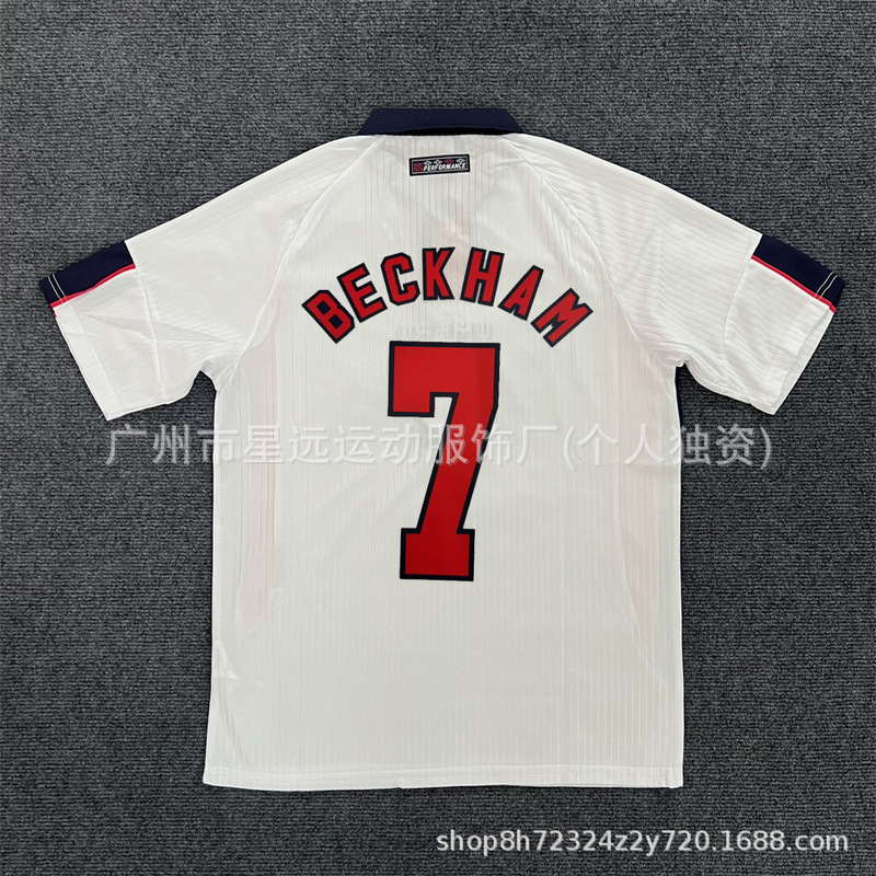 批发retro2006巴西英格兰贝克汉姆阿根廷复古球衣世界杯足球服T恤|undefined