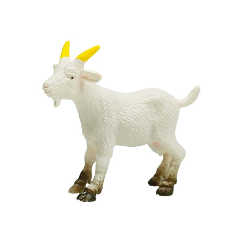 Escena en miniatura Pastoral Decoración de bricolaje Simulación PVC Granja Animal Cabra Cordero Modelo Decoración Aries