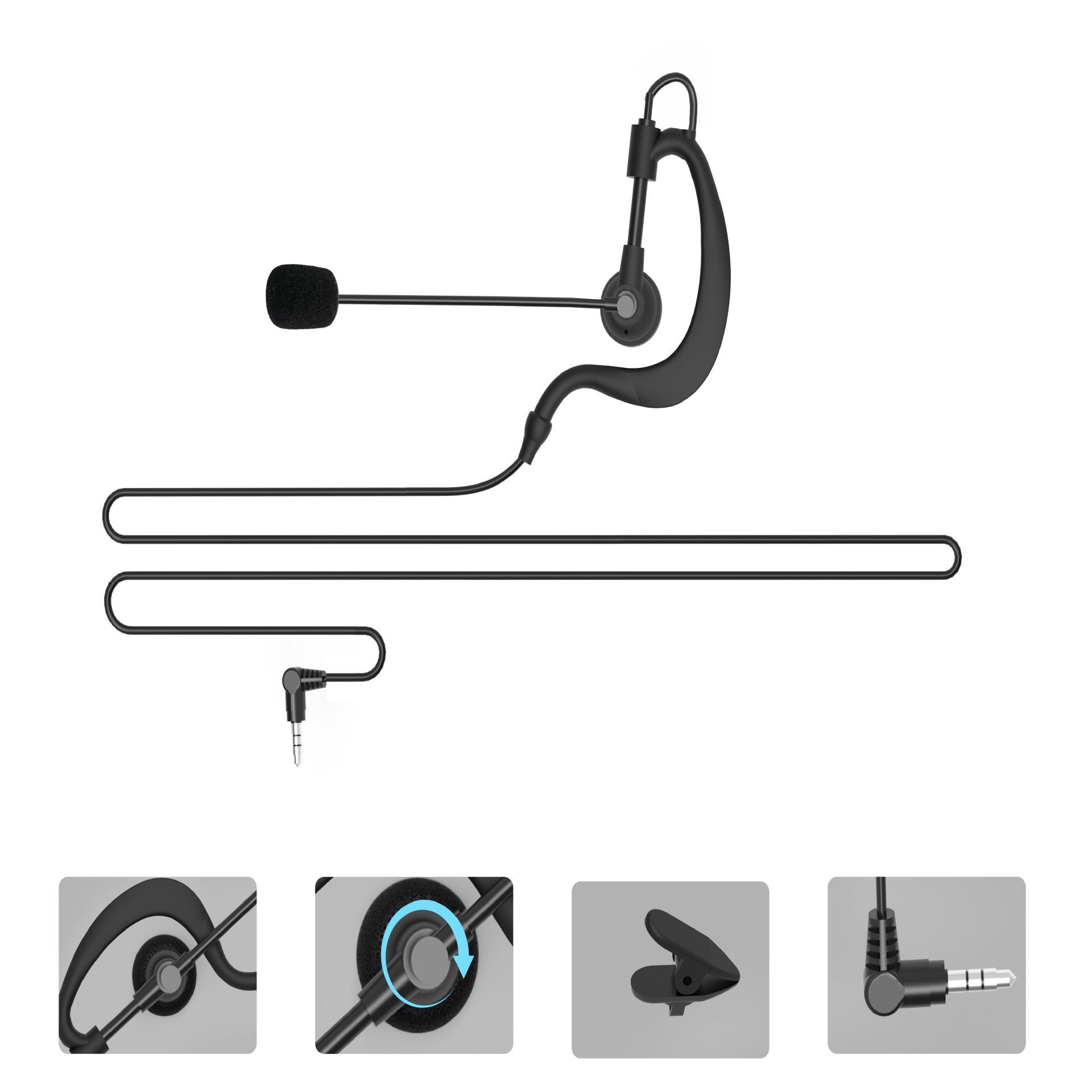 AUX3.5 TYPE-C Cable de auriculares para V4 / V6 / E6 + V4plus / V6plus / V6pro +