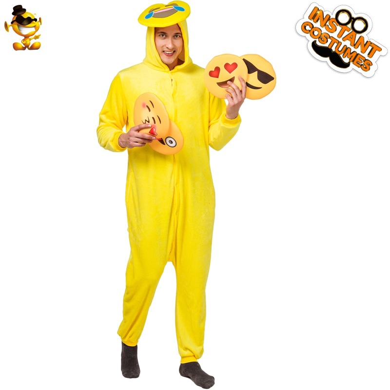 Adulto expresión divertida cara sonriente lindo pijamas mono europeo y americano Halloween Masquerade Cosplay traje