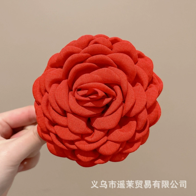 Атмосферная заколка для волос для фотосессий, крабовая заколка, модная hair accessory, с цветами