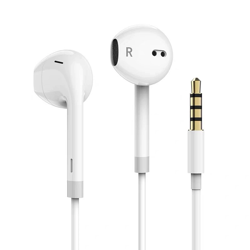 Совместимые наушники Apple, универсальные затычки для ушей, оптовая продажа, Android, проводной контроль