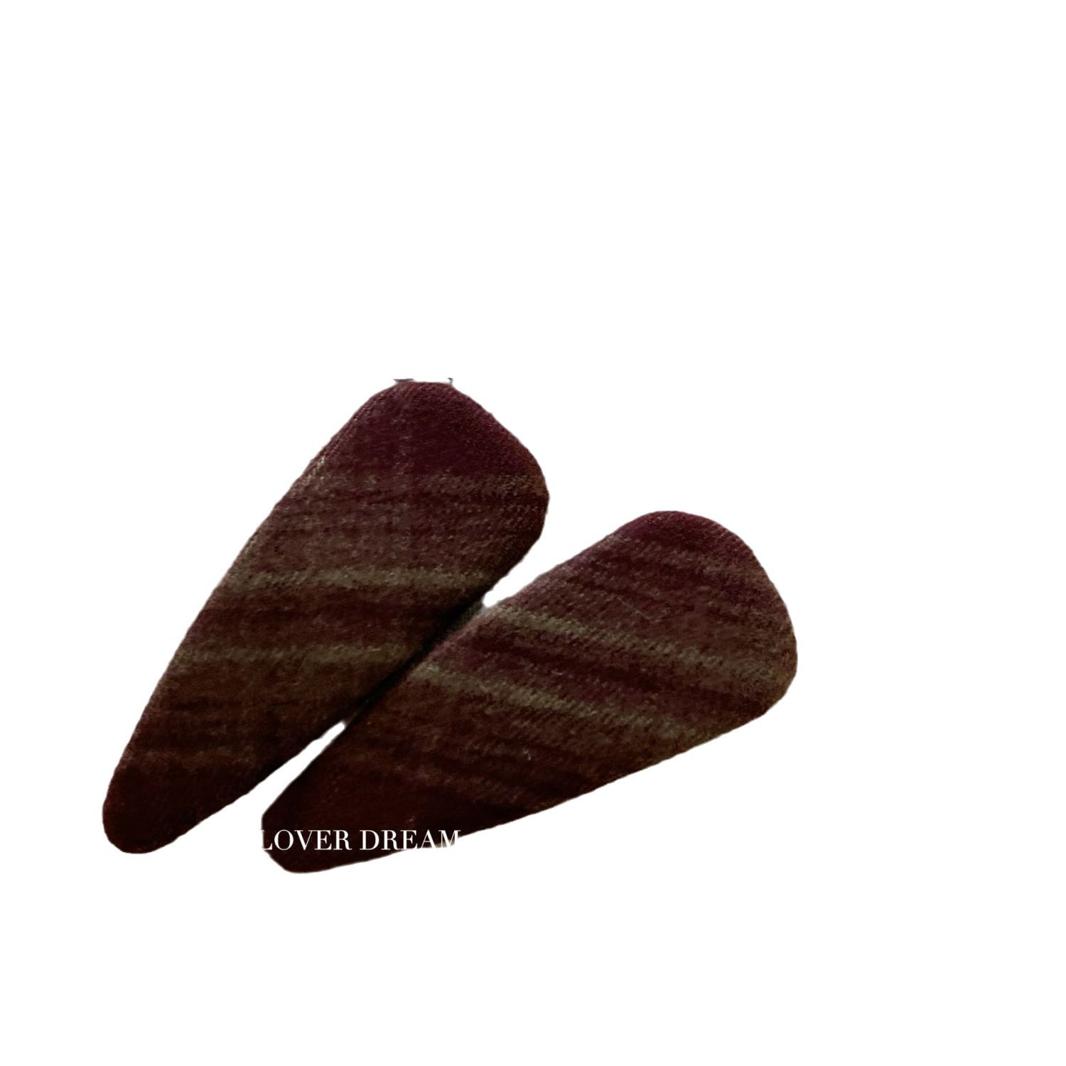 韓国系の新型の格子縞の水滴bbクリップの気質のレトロな前髪のサイドクリップの髪飾りの女性