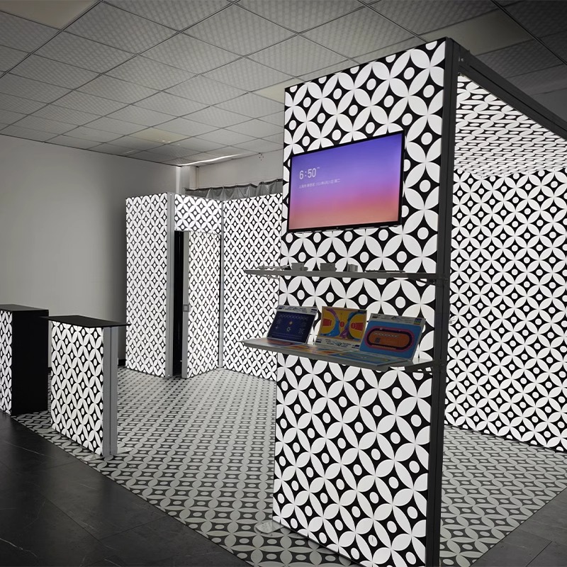 展会灯箱 折叠灯箱发光背景架快幕秀灯箱室外LED灯条卡布SEG灯箱