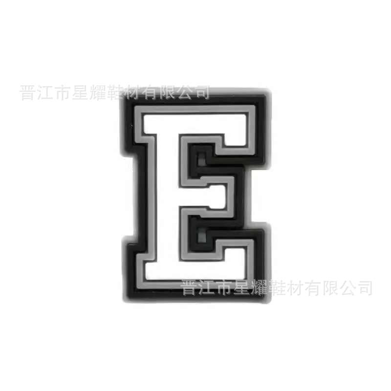 En stock agujero zapatos accesorios PVC plástico gota zapato flor zapato hebilla zapato decoración carta número 37 correa de muñeca hebilla decorativa flor