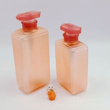 厂家批发300/500/750ML洗发水沐浴露护发素身体乳PET方形塑料瓶