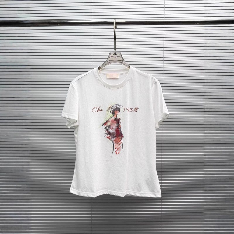 26 Spring/Summer New Nanyou High-End Women's Clothing Cha Exquisite Beaded Short-Sleeve T-Shirt for Women, Fashionable Casual Versatile Top 26 Spring/Summer New Nanyou High-End Women's Clothing Cha Exquisite Beaded Short-Sleeve T-Shirt for Women, Fashionable Casual Versatile Top