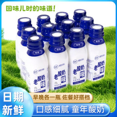 【12瓶】老酸奶风味饮品口感醇厚营养早餐酸奶饮品瓶装整箱批发