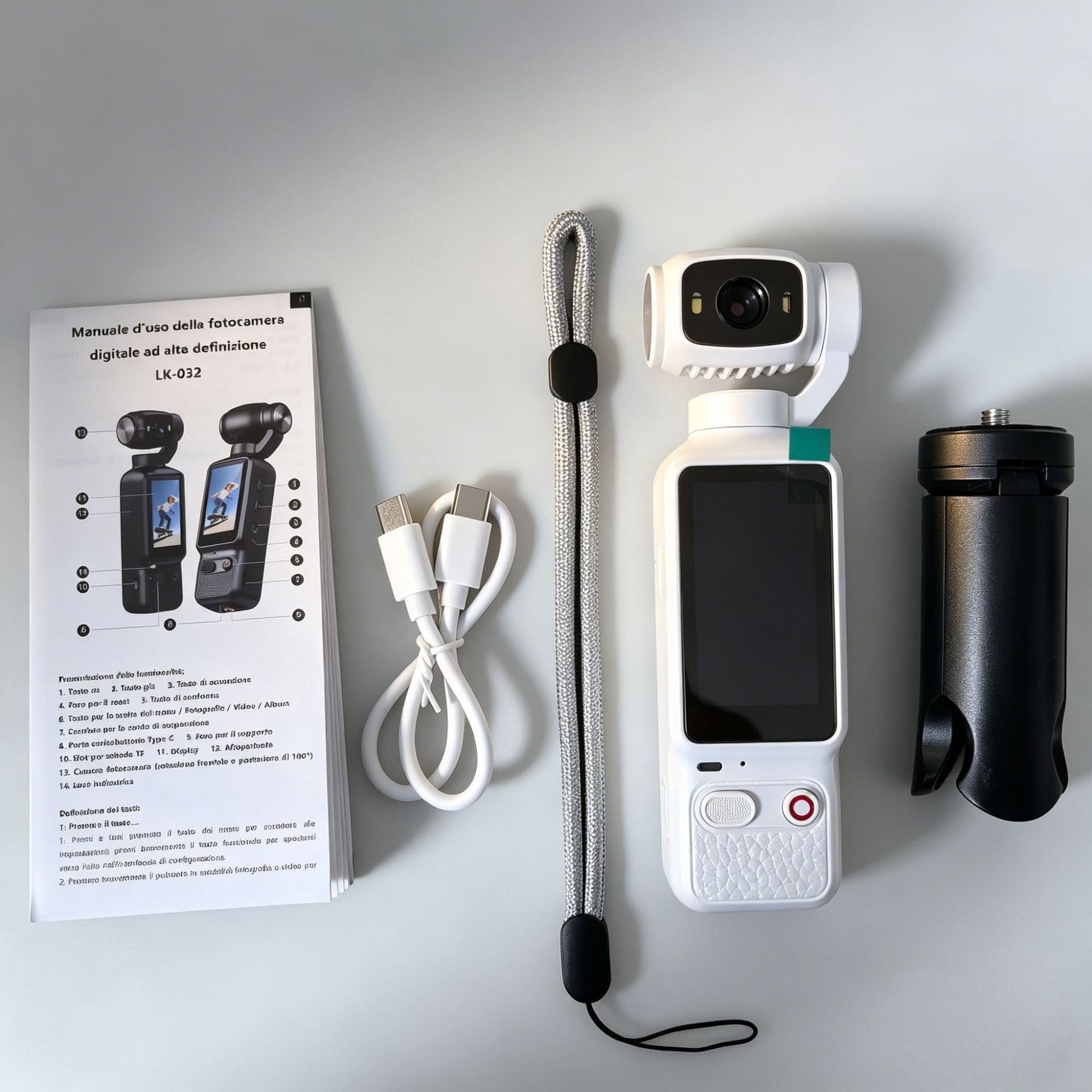 New action camera LK-032 handheld action camera 180° rotating camera…