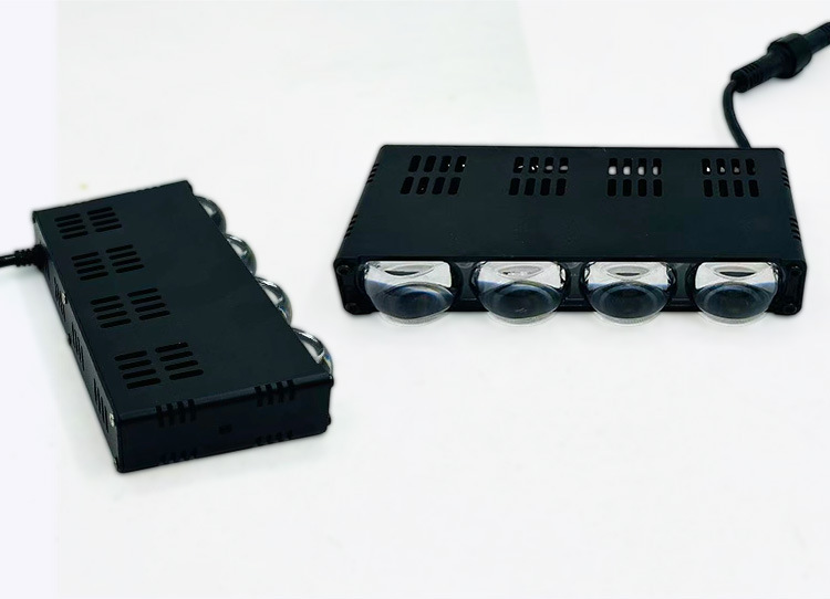 I40 Car Grille Spotlight Led Dual-Color Electric Motorcycle Headlight High-Power Built-In Light Spotlight Road Lighting Lamp