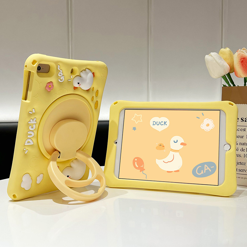 2025ipad 5th generation protective cover 9.7 inch 2018 soft 6 rotatable pro11 789 cartoon air5/