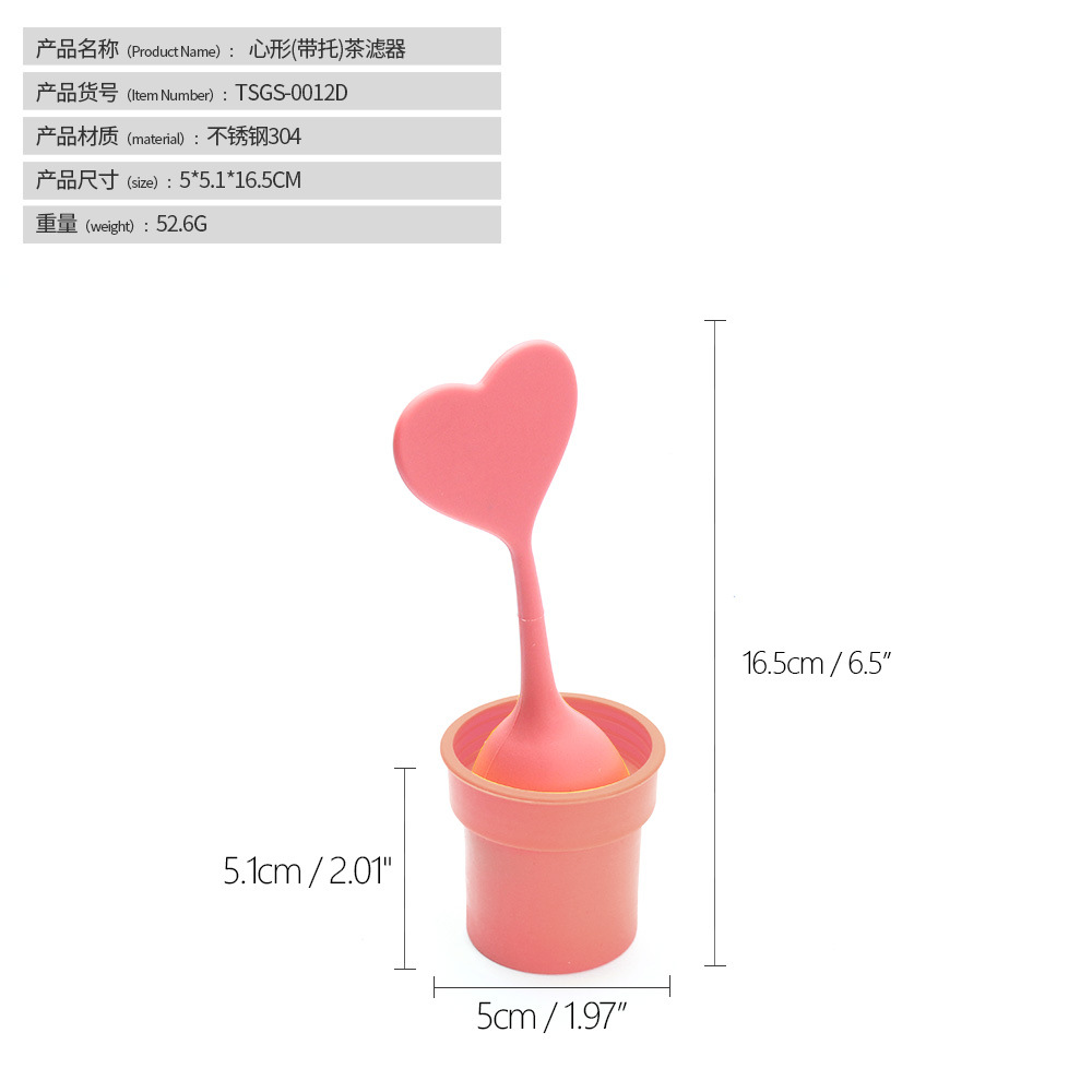 Infusor de Té de Acero Inoxidable 304 y Silicona