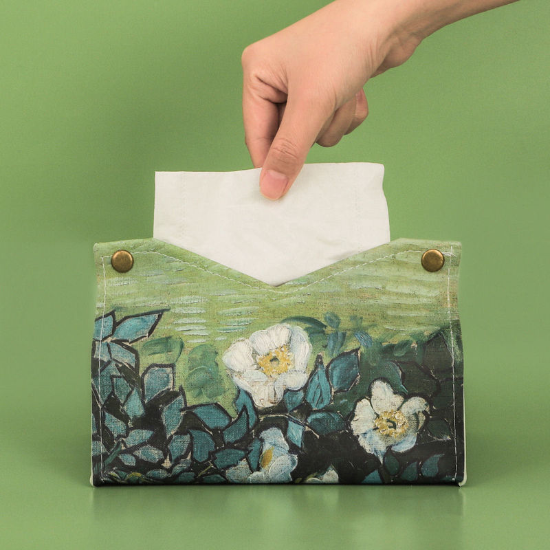 Ins風軽豪華引き出し箱客間家庭用油絵ティッシュ箱ナプキン収納車載紙引き出し箱創意高級|undefined