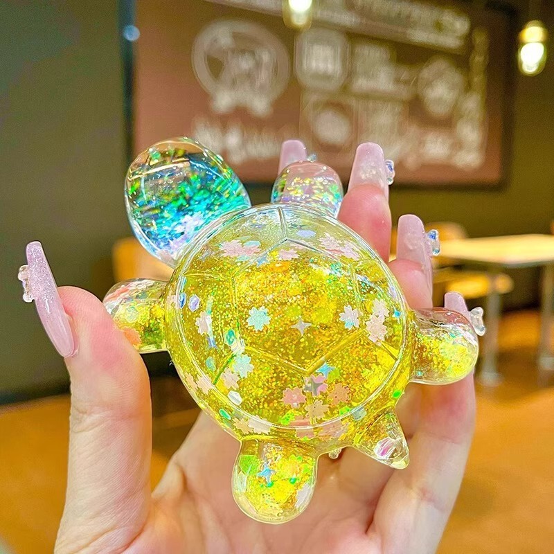 Cute Internet-Famous Realistic Animal Plush Toy Set of Small Turtles and Giant Turtles for Girls