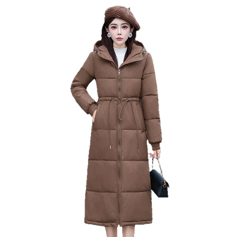 Comercio exterior ropa de algodón mujer 2025 invierno nuevo estilo coreano delgado chaqueta de algodón plumón de moda delgada chaqueta de algodón largo